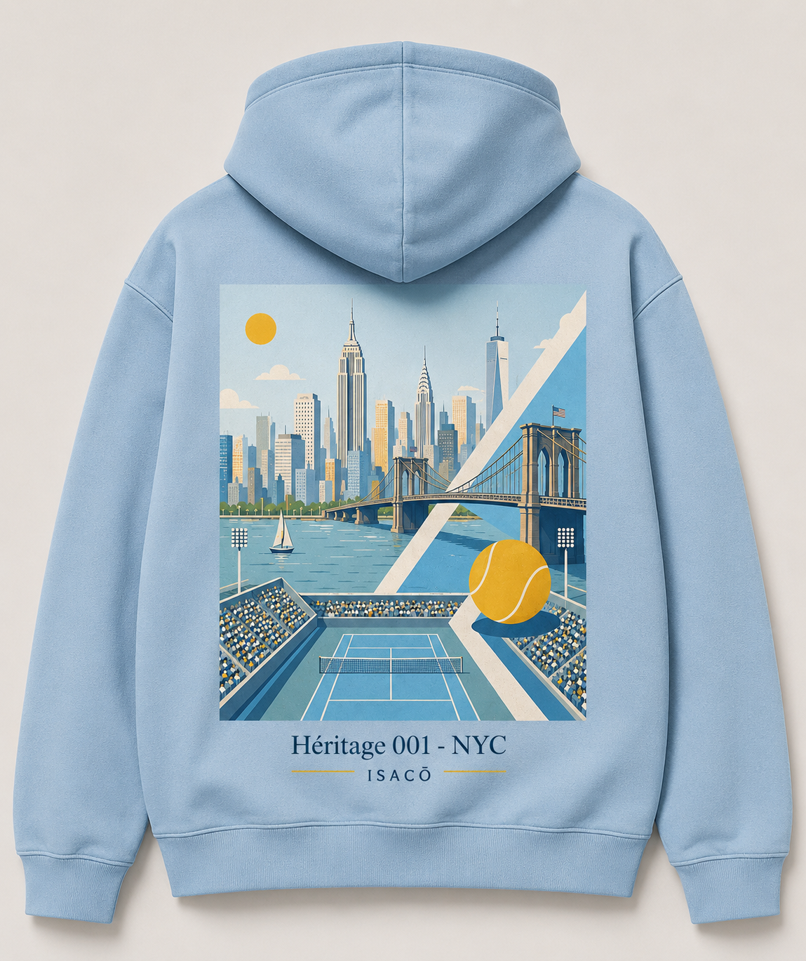 Hooddies zippé Heritage NYC bordeaux